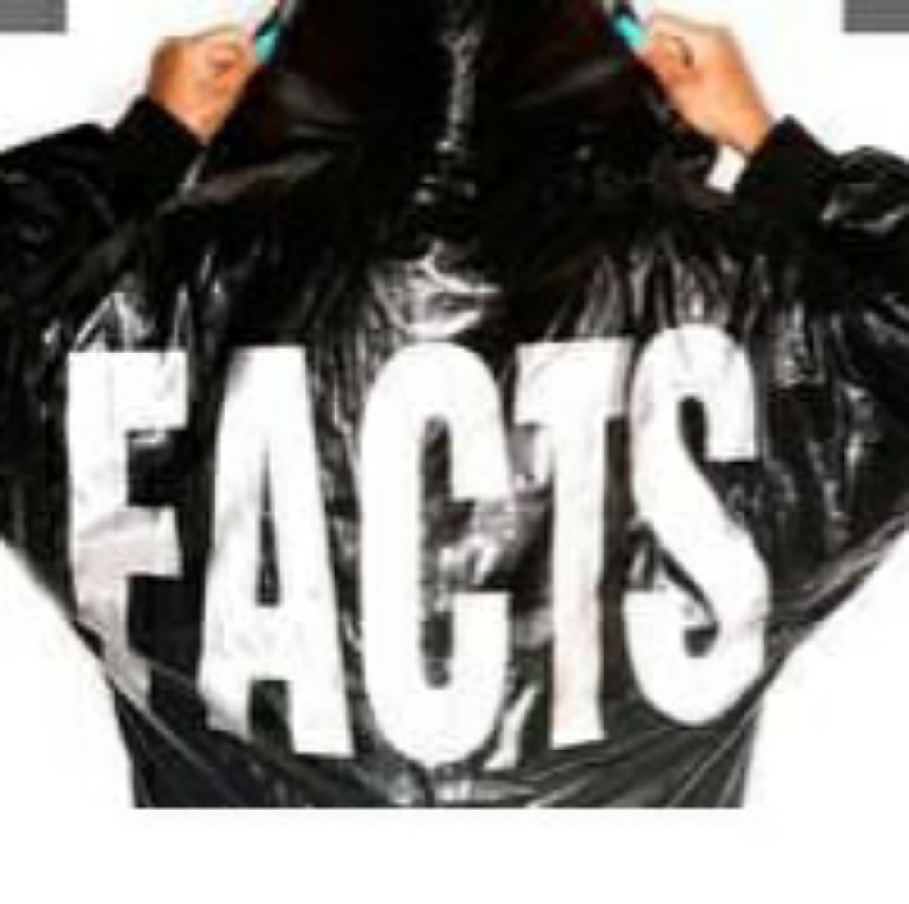 Black FACTS bomber jacket